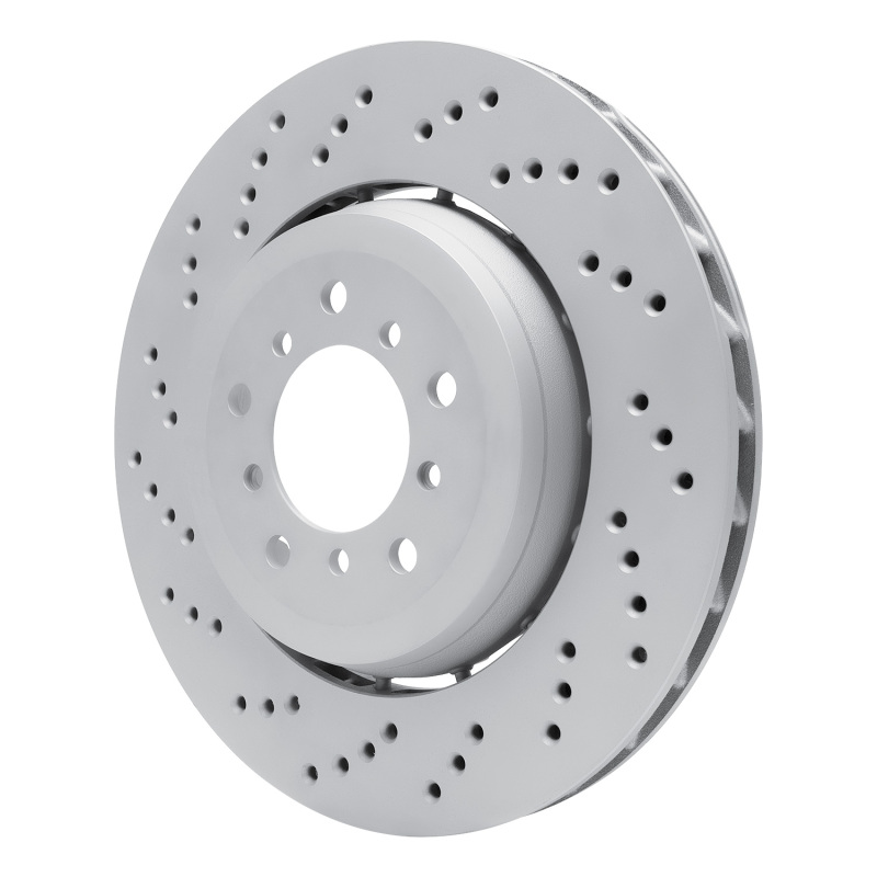 BMW M3 Brake Rotor (1) - Left Front - R1 Concepts - Drilled Carbon Alloy GeoMET - `06-`08